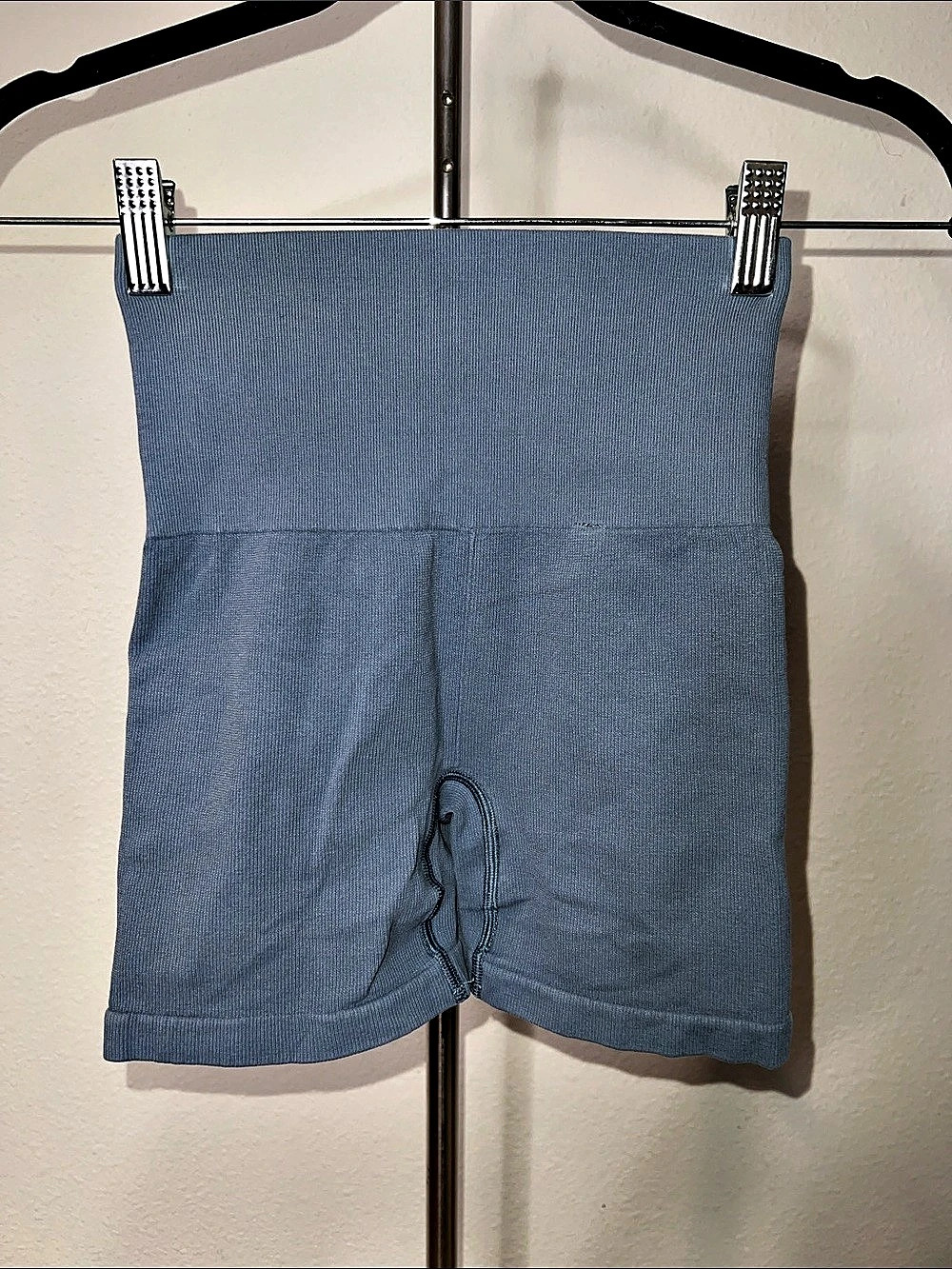 Gymshark Blue Ribbed Shorts